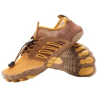 Freiluftkind Das Original – Tokai rutschfeste Barfußschuhe Sneaker Schnellverschluss braun 44 EU