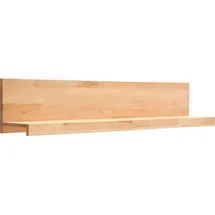 MID.YOU Wandboard Buche, Holz, Kernbuche, massiv, 150x27x22 cm Made in Eu Wohnzimmer, Regale, Wandboards