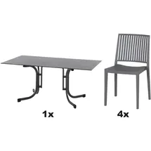 Siena Garden Lane Set 5-tlg. Grau/Anthrazit
