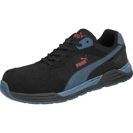 Puma Sicherheitsschuhe, Frontside Black/Blue LOW Sicherheitshalbschuh S1P (S1P, 44