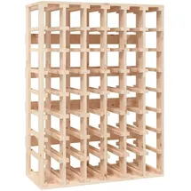 vidaXL Weinregal 70 x 33 x 94 cm Massivholz Kiefer Beige