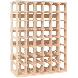 vidaXL Weinregal 70 x 33 x 94 cm Massivholz Kiefer Beige