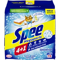 Spee Waschmittel Megaperls, Universal 4+1, Vollwaschmittel, Pulver, 1,14 kg, 19 WL