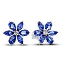 Pandora Herbarium Cluster Ohrschmuck für Damen, 925er Silber