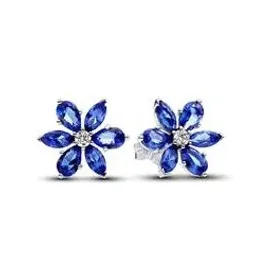 Pandora Herbarium Cluster Ohrschmuck für Damen, 925er Silber