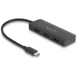 Delock USB Type-CTM Splitter DP Alt Mode zu 3 xHDMI MST 4K 60Hz
