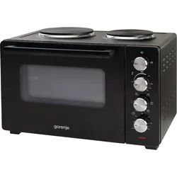 GORENJE Minibackofen "OM30GBX", schwarz, B:54,9cm H:26,6cm T:32,5cm, Minibacköfen, 30 Liter Garvolumen