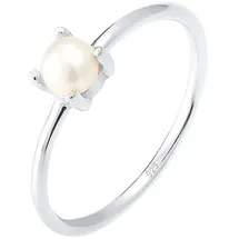 Elli Ring Damen Solitär mit Süßwasserperle in Silber | Gr.: 52