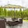 Outsunny Doppelsonnenschirm 455 x 270 cm Hellkaffee