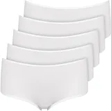 NUR DIE Damen Panty Slip 5 St. Weiß