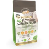 Bio Flohsamenschalen 99% gemahlen 1 kg indisches Premium Flohsamen-Mehl Pulver