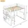 modfu Hochbett Modfu 140 x 200 cm Kiefer weiß/beige