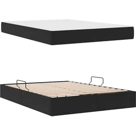 vidaXL Aufbewahrungsbett 140 x 200 cm Schwarz