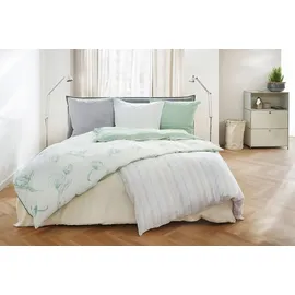 Primera Halbleinen Uni Beige 155 x 220 cm + 80 x 80 cm
