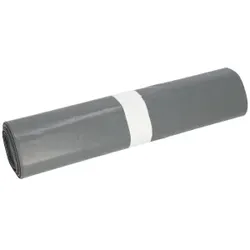 DEISS PREMIUM Abfallsack 70 Liter grau, 1060 g/ Rolle, Typ 60, Regranulat Müllsäcke überdurchschnittliche Festigkeit, Maße (BxL): 575 x 1000 mm, 1 Rolle = 25 Säcke