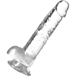 Naturally Yours - Crystalline Dildo, 17,7 cm, transparent