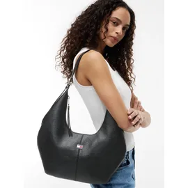 Tommy Hilfiger Slouchy City Hobo Schultertasche Kunstleder Black
