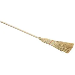 Nölle Besen Reisstroh 3-Naht braun Holz 25,0 cm breit