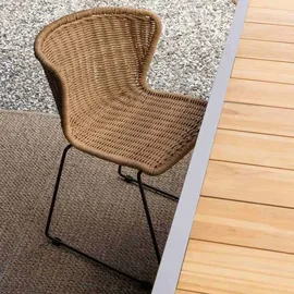 Woood Wings Gartenstuhl 55 x 54 x 77,5 cm schwarz 2er Set