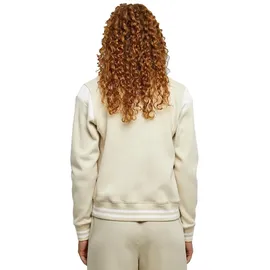 URBAN CLASSICS Inset College Jacke Soft Seagrass / White 4XL
