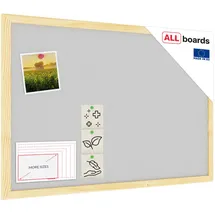 ALLboards Pinnwand 60 x 40 cm Hellgrau