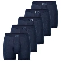 ESGE Retro Boxer unifarben blau L 5er Pack