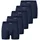 ESGE Retro Boxer unifarben blau L 5er Pack