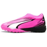 Puma Ultra Match LL TT + MID JR Soccer Shoe, Poison PINK White Black, 37 EU