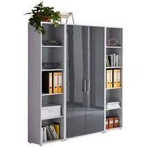 moebel-dich-auf TABOR Aktenschrank 172 x 185 x 33 cm grau