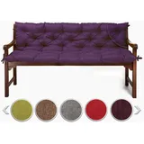 sunnypillow Bankauflage 110 x 50 x 50 cm lila 1 St.