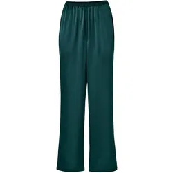 Tchibo - Pyjamahose aus reiner Seide - Damen - Gr. 38 - dunkelgrün