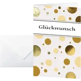 Sigel Glückwunschkarten Golden Bubble DIN A6