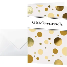 Sigel Glückwunschkarten Golden Bubble DIN A6