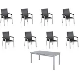 KETTLER Garten-Essgruppe Basic Plus Premium silberfarben