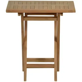 MiaMöbel Teak Esstisch/Klapptisch 70x70cm Massivholz Teak