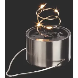 esotec Solar Hängeleuchten 3er-Set Crackle Balls warmweiß 102309