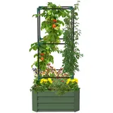 Outsunny Hochbeet 61 x 61 x 140 cm Grün