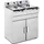 Royal Catering Elektro-Fritteuse - 2 x 16 l - 400 V - Unterschrank - Ablasshahn -
