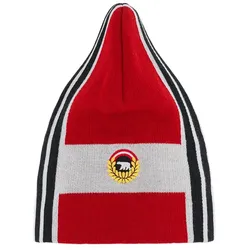 Eisbär Wintermütze (Beanie) Quan Oversize Fit - rot/weiss/schwarz - 1 Stück