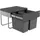 HAILO Abfallsammler 3644901 TR Swing Raumspar-Tandem-S Abfalltrenner 1x12 | 1x18 ltr. anthrazit