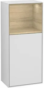 V&B Seitenschrank Wandbeleuchtung Finion 41,8x93,6cm, r, Reg ob Oa ven, wh. m Lac