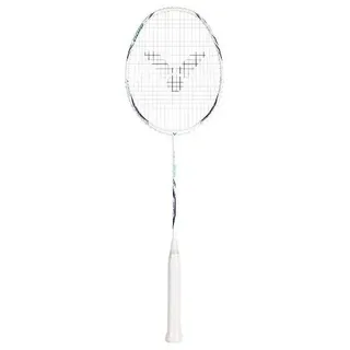 Victor Badmintonschläger Auraspeed 8100 A (ausgewogen/flexibel) weiss/blau - besaitet -