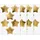 Folia Adventskalender Sticker STARS GOLD 2023