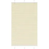 vidaXL Rollo Plissee Creme 110x200 cm Stoffbreite 109,4 cm Polyester, vidaXL 110 cm x 200 cm