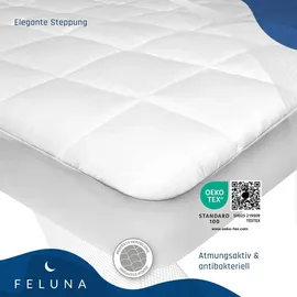 Feluna Mikrofaser Matratzenschoner 200 x 200 cm weiß