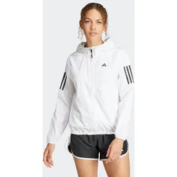 Laufjacke ADIDAS PERFORMANCE "OTR B JKT", Damen, Gr. L, weiß, Obermaterial: 100% Polyester, sportlich, Jacken