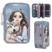 DEPESCHE TOPModel 3 Fach Federtasche WOLF