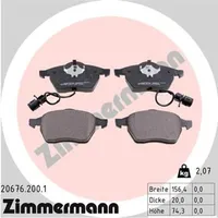 ZIMMERMANN Bremsbelagsatz, Scheibenbremse