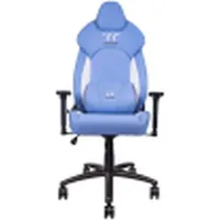 Thermaltake V Comfort Blue & White Gaming-Stuhl - Schwarz