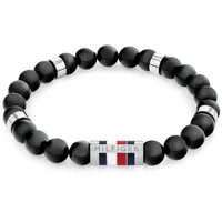 Tommy Hilfiger BEADS Armband Edelstahl/Emaille blau/rot/schwarz 2790712 Größe 18